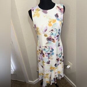 Calvin‎ Klein Asymmetrical- Hem Midi Dress- Size  6